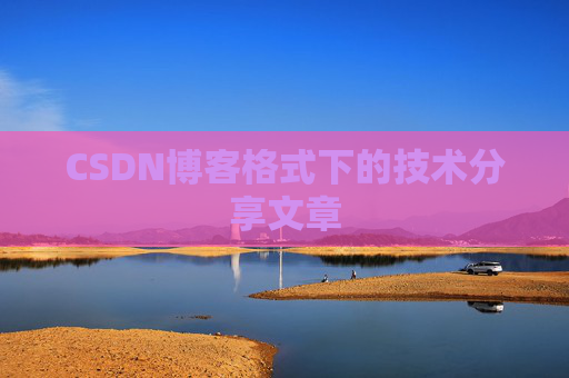 CSDN博客格式下的技术分享文章
